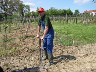 Digging holes - It's much easier when using a water drill.