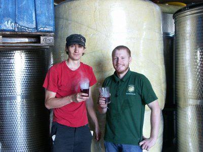 Picture 7: Enjoying a cool glass of Zweigelt juice after a hard work.