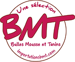 Logo wie ein runder Stempel mit den Buchstaben BMT quer darüber.