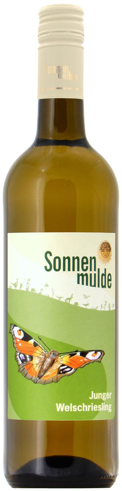 Eine Flasche Junger Welschriesling