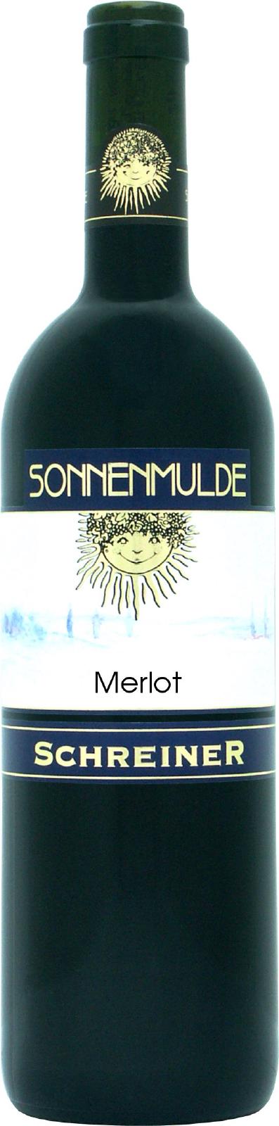 Eine Flasche Merlot