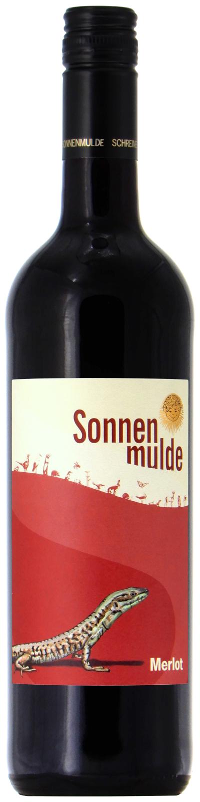 Eine Flasche Merlot