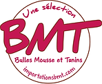 Logo like a round stamp with the Letters BMP across it.