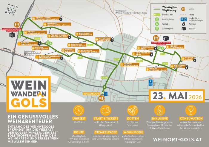 Veranstaltungsflyer mit Programminfos
