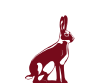 Ein Hase als Logo für den Blaufränkisch halbtrocken