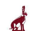 A hare as logo for the Blaufränkisch