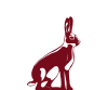 A hare as logo for the Blaufränkisch